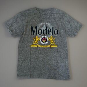 Modelo Crest Tee Men's M Tee Luv Gray Short Sleeve Crew Neck Tshirt New